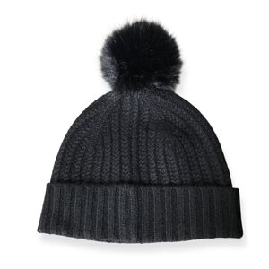 La Seine 100% Cashmere Hat with Pompom NWOT
